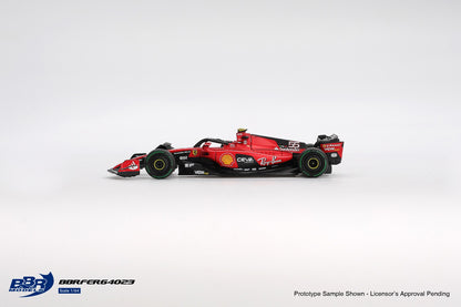 Ferrari SF-23 #16 C. Sainz 2023 Monaco GP 1:64 scale model car - top view
