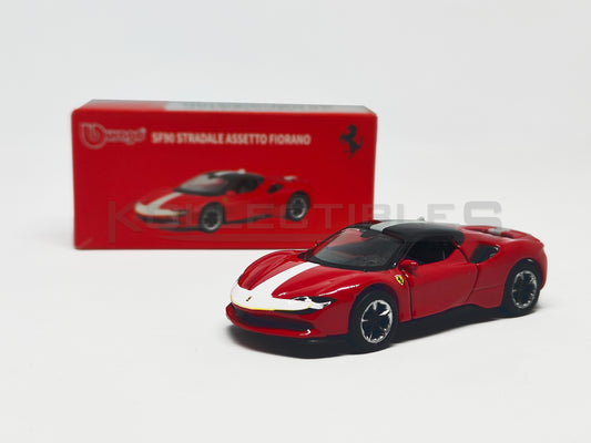 Ferrari SF90 Stradale Assetto Fiorano 1:64 scale model car - Bburago with box
