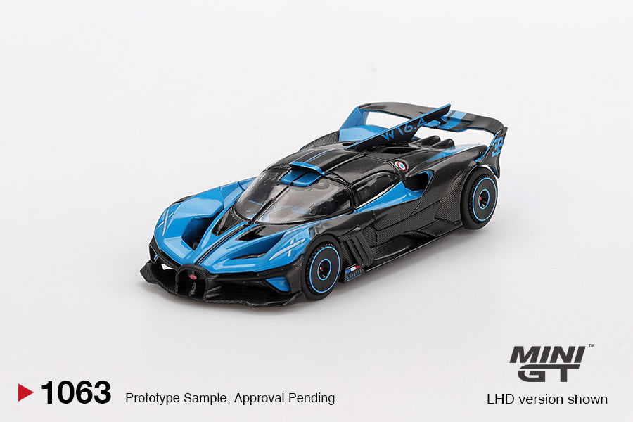 Bugatti Bolide Presentation 1:64 Mini GT - front view