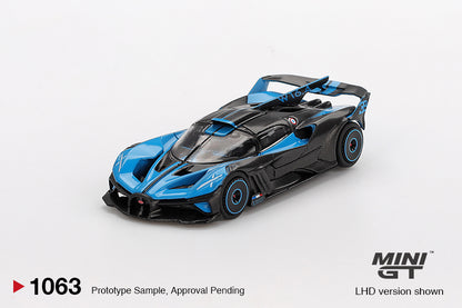 Bugatti Bolide Presentation 1:64 Mini GT - front view