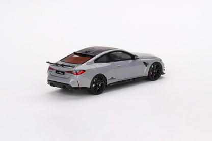 Damaged/Broken acrylic case with damaged mirror - BMW M4 by AC Schnitzer Brooklyn Grey Metallic 1:43 scale model car - TSM model