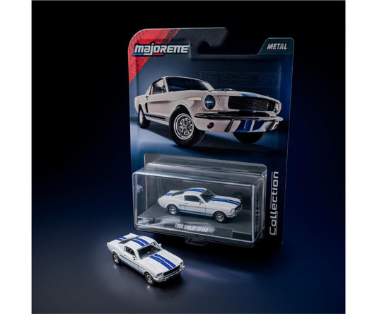 965 Shelby GT350 White 1:64 Scale Model Car – Majorette Premium (Product Code: 8505001002) blister
