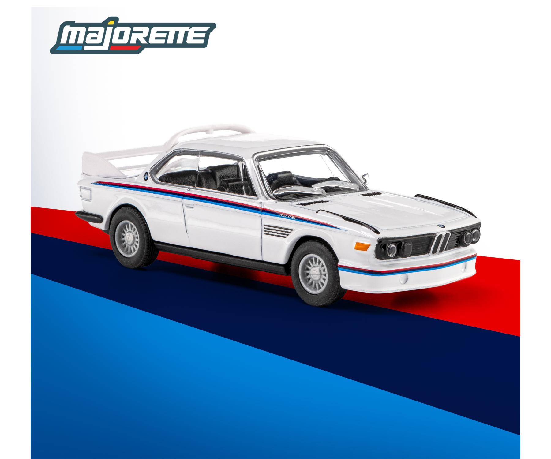 Front perspective 1975 BMW 3.0 CSL 1:64 scale model car- Majorette