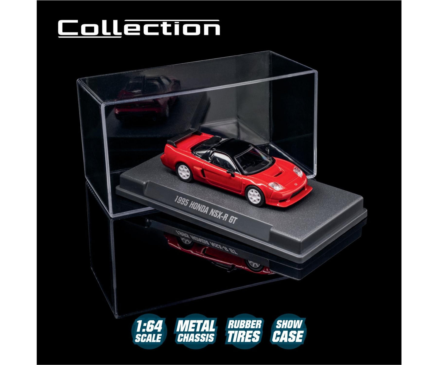 1995 Honda NSX-R GT 1:64 scale model car - Majorette Premium