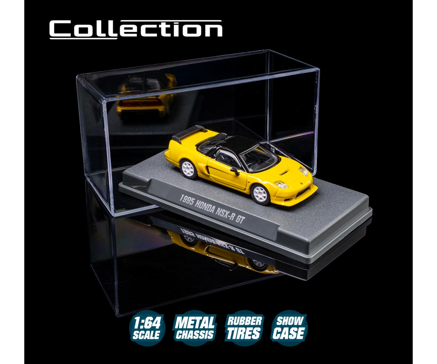 1995 Honda NSX-R GT 1:64 scale model car - Majorette