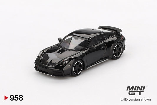 Porsche 911 Dakar Black 1:64 scale model car - Mini GT