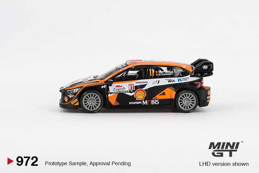 Hyundai i20 N Rally1 #11 2023 Rally Croatia  Power Stage Winner 1:64 scale model car - Mini GT