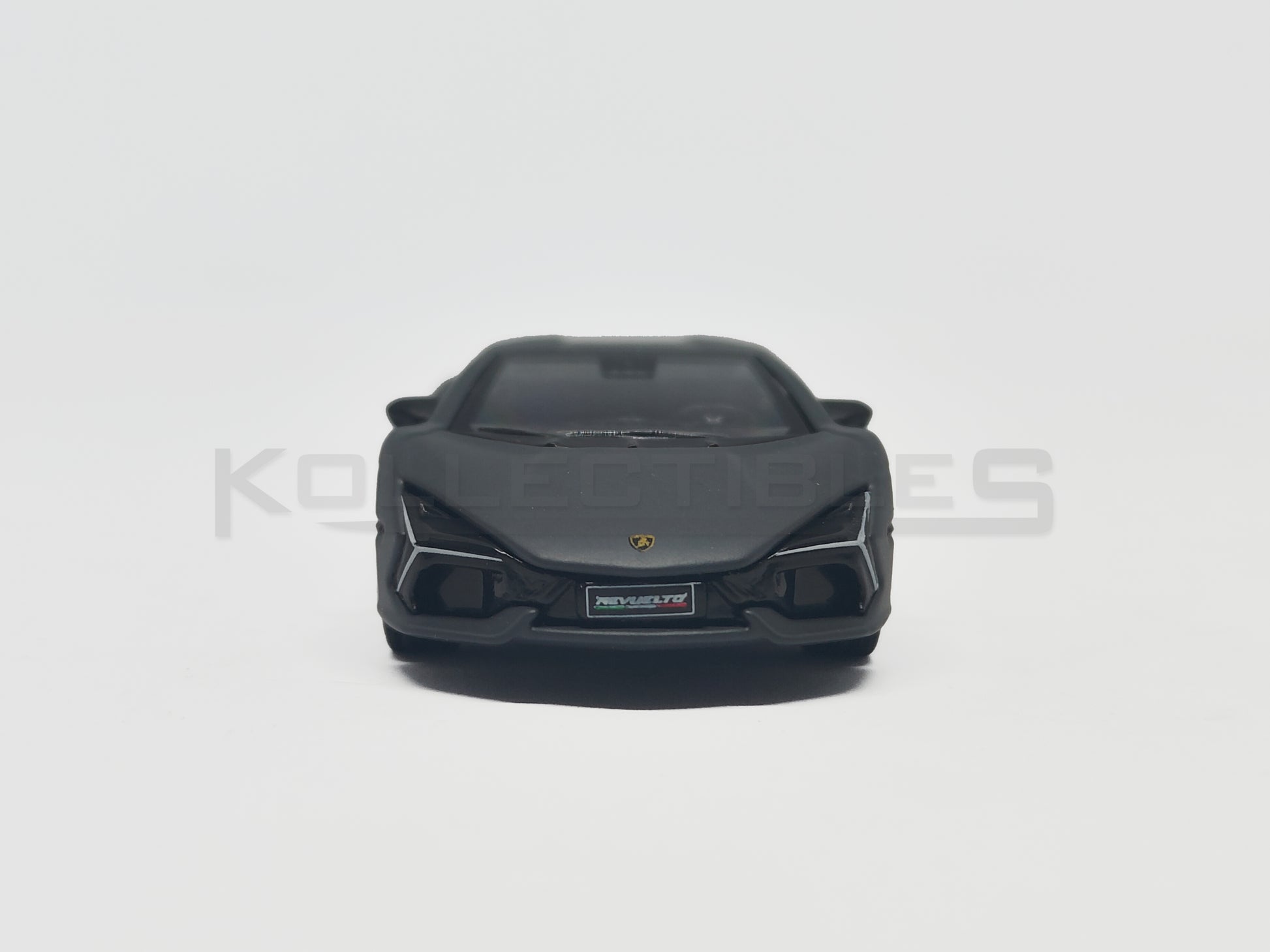 front view of Lamborghini Revuelto-Gray 1:64 scale model car- Bburago