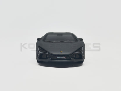front view of Lamborghini Revuelto-Gray 1:64 scale model car- Bburago