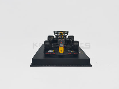 front view of Oracle Red bull Racing Formula 1 2024 RB20 Max Verstappen 1:43 scale model car with Acrylic case - Bburago