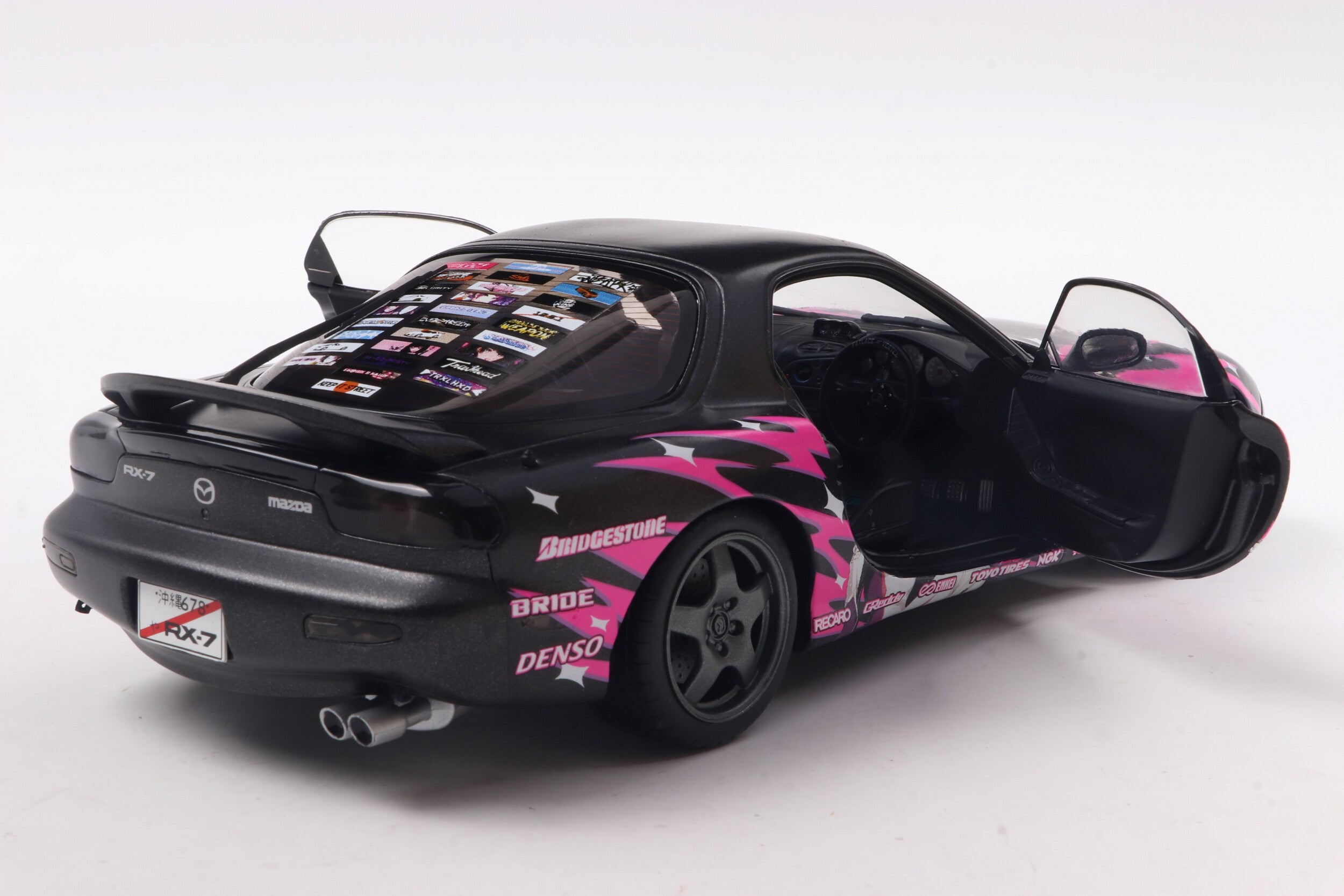 Buy Mazda RX7 FD3RS Solido works Itasha Club Pink 1999 1:18 scale