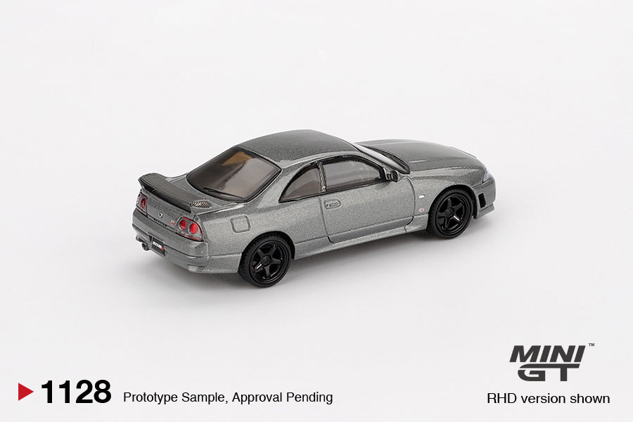 Nissan Skyline GT-R NISMO BCNR33 CRS Dark Metal Gray 1:64 Mini GT - rear view