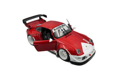 Porsche RWB Bodykit Porco Rosso Red 2020 1:18 scale model car - Solido