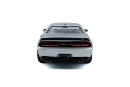 Back view of Dodge Challenger SRT Hellcat Redeye WideBody Triple Nickle  1:18 scale model car - Solido