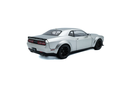 Back perspective Dodge Challenger SRT Hellcat Redeye WideBody Triple Nickle  1:18 scale model car - Solido