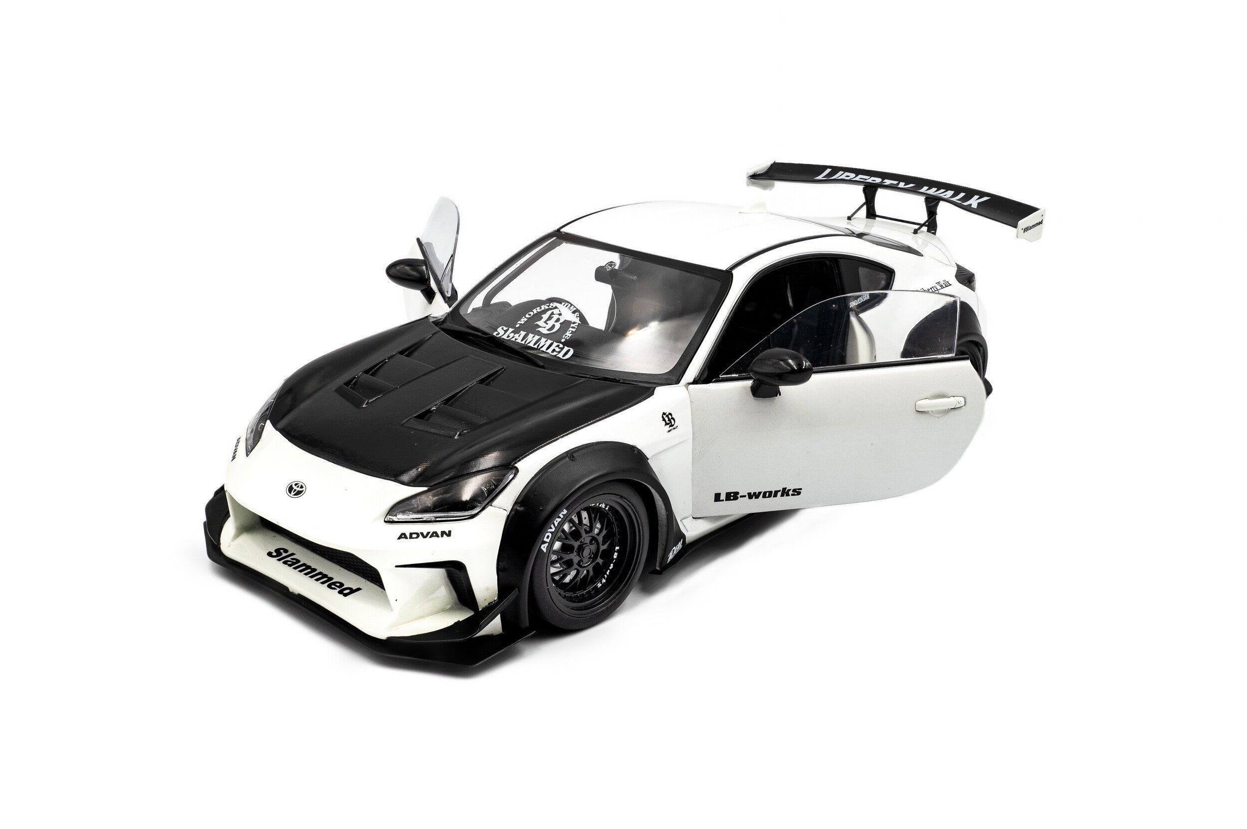 Buy Toyota GR86 Liberty walk Body Kit Pearl White 2024 1:18 scale