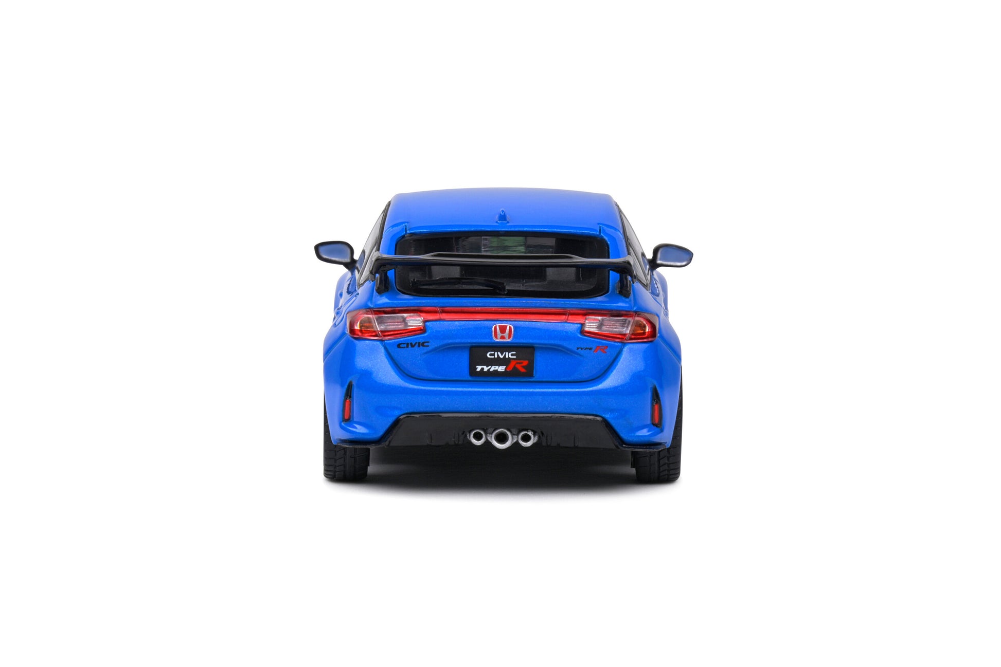 Back view Honda Civic Type Racing Blue Pearl 2022 1:43 scale model car - Solido
