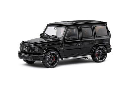 MERCEDES AMG G63 – Black Metallic – 2022 1:43 scale model car - Solido product code S4316702 front perspective