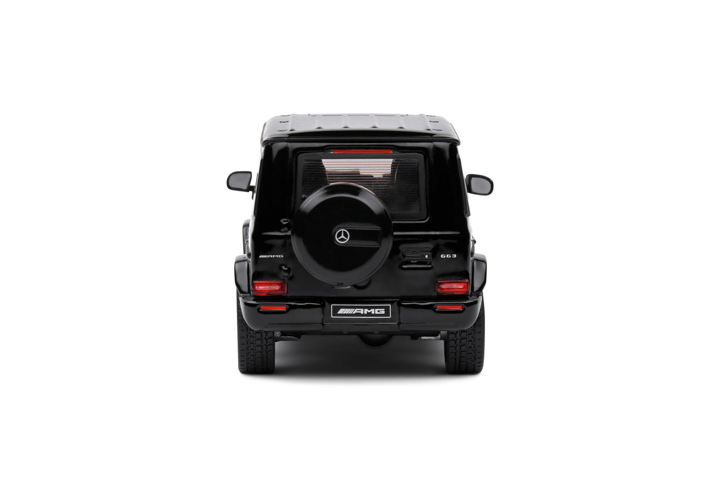 MERCEDES AMG G63 – Black Metallic – 2022 1:43 scale model car - Solido product code S4316702 back view