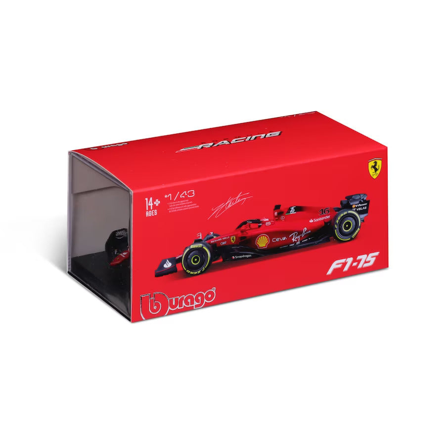 Ferrari SF-24 Formula 1 Charles Leclerc 2024 1:43 scale model car with Acrylic case - Bburago