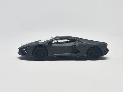 side1 view of Lamborghini Revuelto-Gray 1:64 scale model car- Bburago