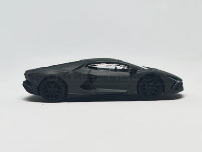 side2 view of Lamborghini Revuelto-Gray 1:64 scale model car- Bburago