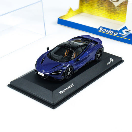 Mclaren 765 LT Purple 2020 1:43 scale model car by Solido